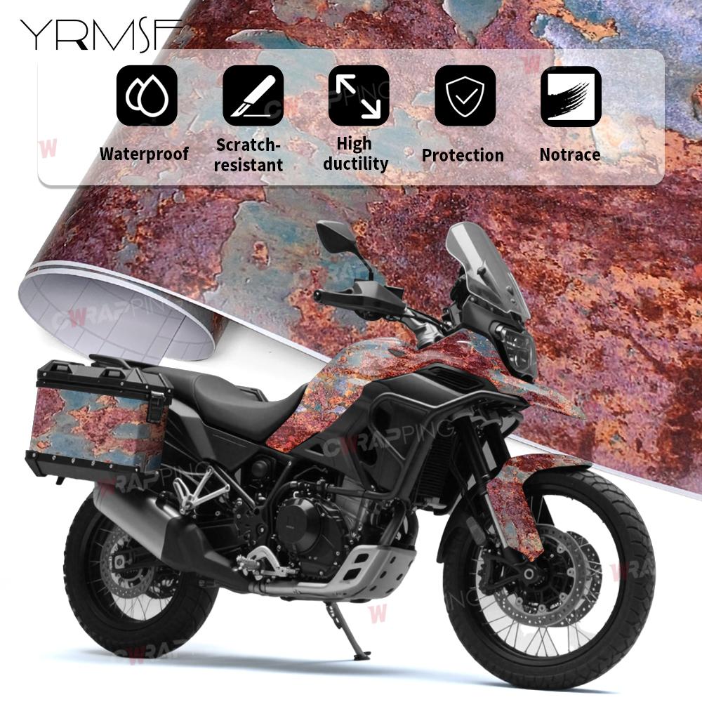 Rust Camo Film Waterproof Car Tuning Accessories Auto Bubble-free Camouflage Car Wrapping Sticker Vehicle Decoration Auto Foil