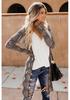 European and American Style Green Long Knitted Cardigan - Autumn/Winter Loose Jacket