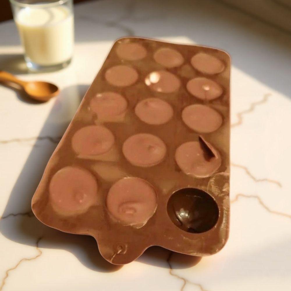 Handmade Design Silicone Chocolate Mold Non-Stick Surface Pudding Mold  Dessert Baking
