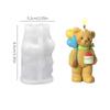 3D Cute Bear Resin Mold For Candle Soap Making Silicone Fondant Chocolate Candy Molds For Cake Decor Diy Art Crafts Gifts Mould