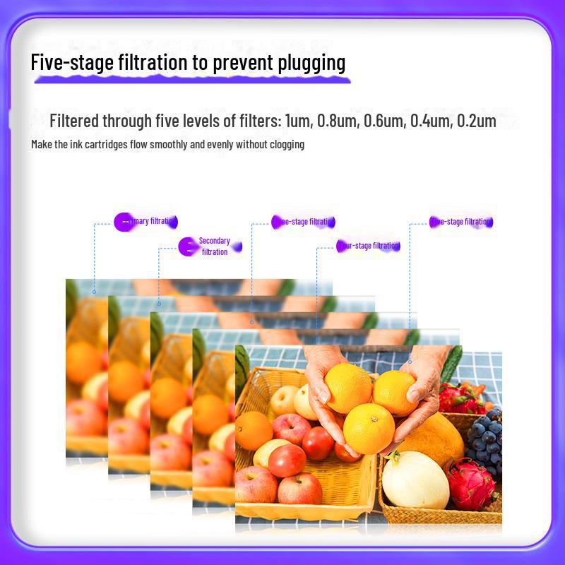 Compatible Continuous Ink Supply for HP Printers using 680, 803, 805 Cartridges (1112, 2132, 2332 Models)