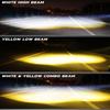 3 Lens Motorcycle LED Spotlight Dual Color Hi/Low Beam Fog Lamps for Car Trucks SUV UTV 12V 24V Lens led Headlight Driving Light