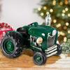 Green Tractor Home Decor Collectible Vehicle Figurine Saving Piggy Money Bank for Office Desk Bookshelf Indoor Ornament