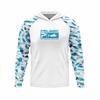 Abbigliamento da Pesca Oceanica Protezione Solare Manica Lunga Protezione UV con Cappuccio UPF50+