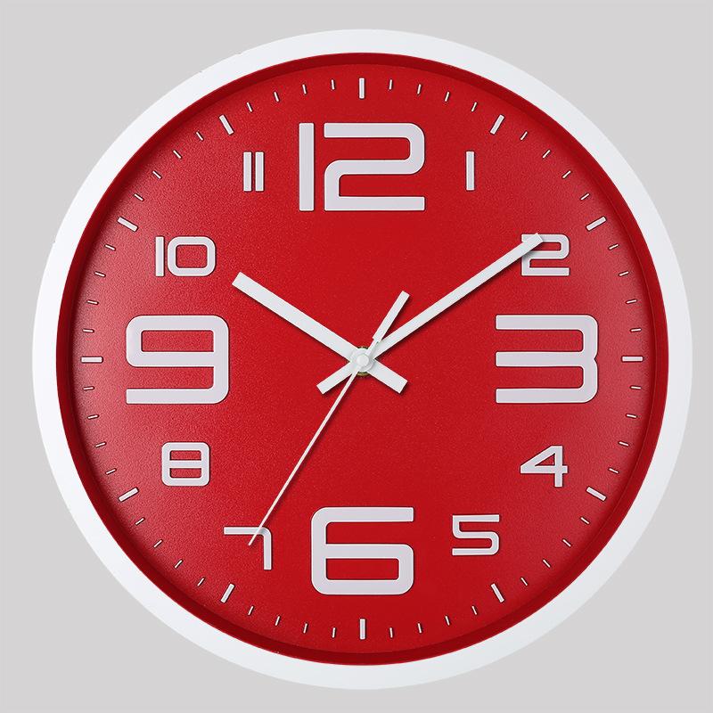 

12 Дюймів 30СМ Тихий Настінний Годинник, Креативний та Модний, Тривимірний Цифровий Мінімалістичний Годинник для Дому Вітальні