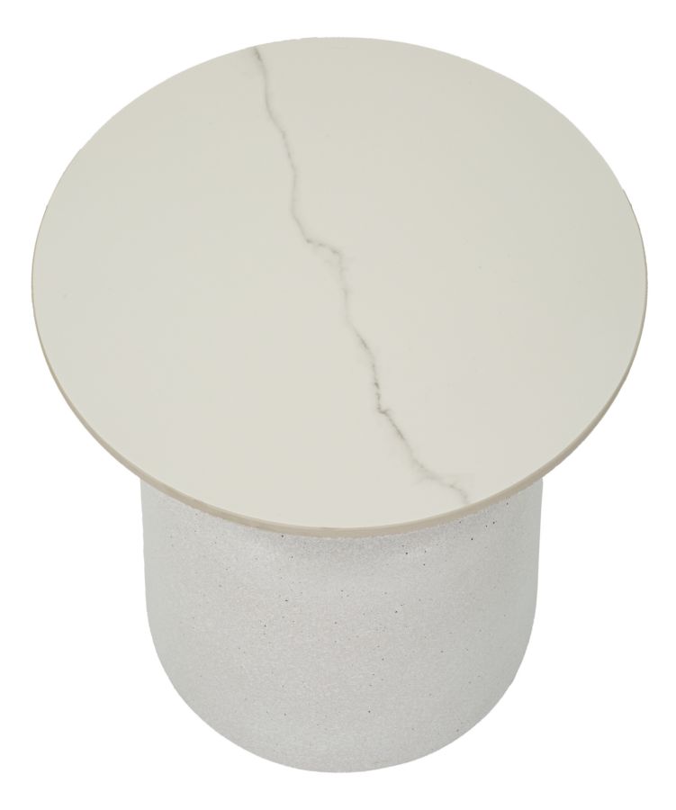 Table White Fush Cm Ø 40X47