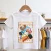 2026 Anime Mens Cotton Top Boy Summer Short Sleeve Childrens  Cartoon Print Tshirt  Kids Clothes