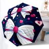 1pc Bows, Hearts Automatic Open/close Folding Umbrella, Compact Portable Travel Umbrella, Durable Construction Yy251230123