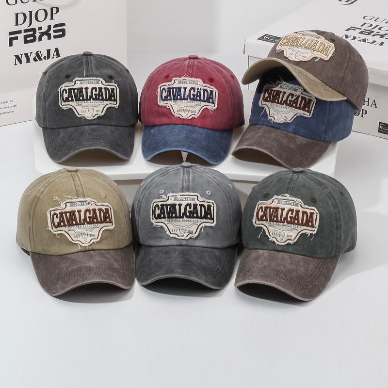 Vintage Embroidered Baseball Cap Women Sun Hat Men Cap