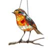 Dangling Bird Ornaments Dangling Bird Light Catcher 2D Acrylic Birds Centerpiece Window Panel Decor for Home Studio Restaurant