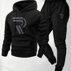 European Size New Casual Fashion Men's and Women's Sweaters, Printed Hoodies and Drawstring Sports Suits Europe and the United States