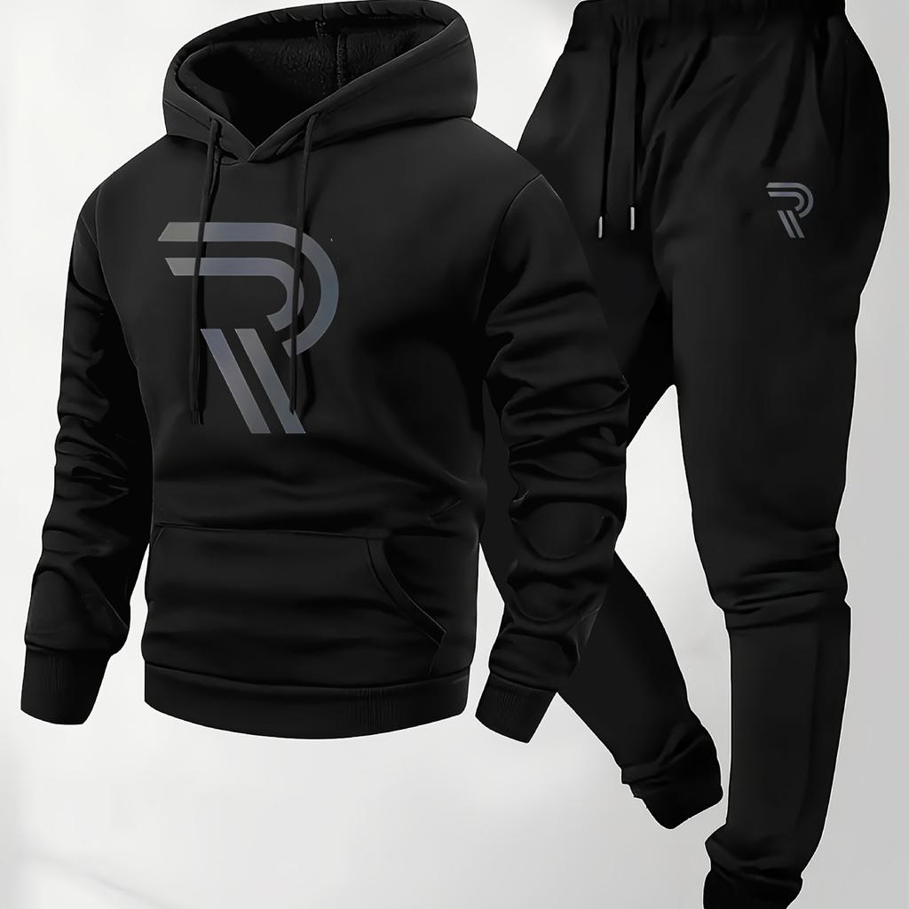 European Size New Casual Fashion Men's and Women's Sweaters, Printed Hoodies and Drawstring Sports Suits Europe and the United States