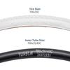 YunSCM Set of 2 700x35c Tires, 37-622 Color Tires, 48mm American Valves, Rim Tape, and Tire Lever Sets, for Road and Cross Bikes, Y-5001 (White)