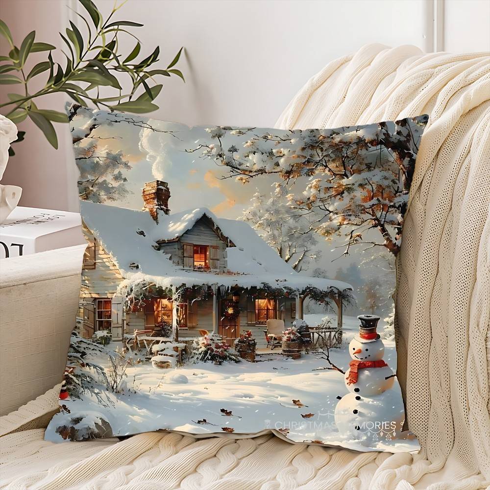 

Рождественская наволочка, декоративная наволочка, скандинавский винтажный стиль, чехлы на подушки, декор для дома, гостиной, дивана, сиденья 16x16Inch