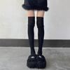 Solid Color Women Long Socks Over The Knee Tall Tube Leggings Trendy Thigh High Stockings