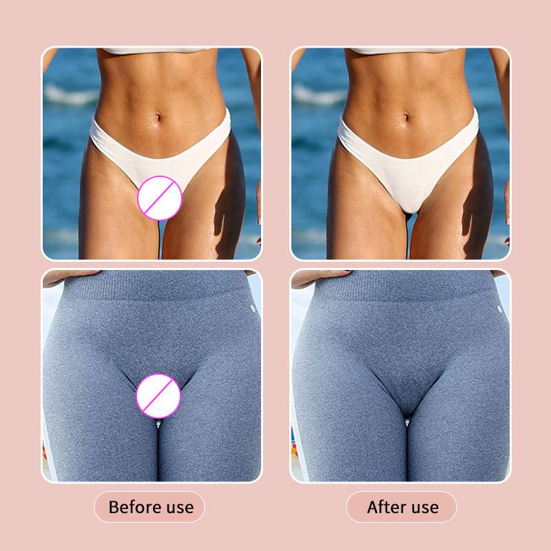 قطعة واحدة سروال داخلي نسائي سيليكون لإخفاء بروز أصابع القدم (Camel Toe) للنساء غطاء للخطوط الأنثوية المهبل لا يترك أثر لاصق غير مرئي مخفي