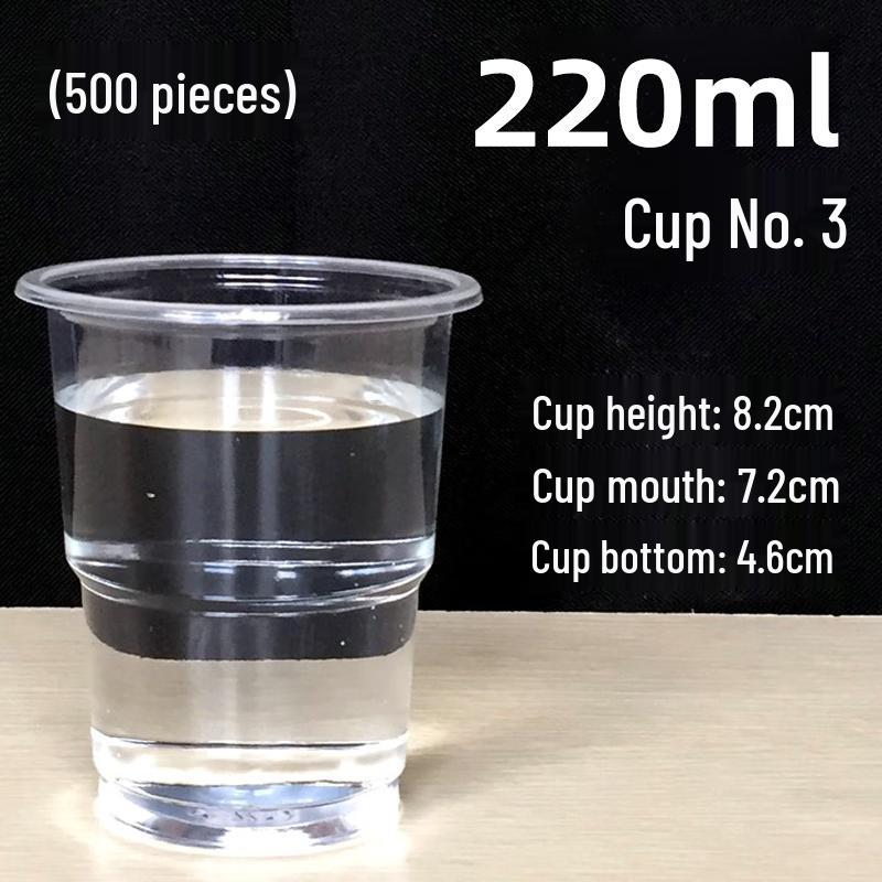 COFLYEE Disposable Transparent Plastic Cups