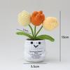 Positive Energy Crochet Doll Pocket Hug Handmade Knitted Plush Potato Plant Avocado Bee Turtle Duck Funny Emotional Support Gift