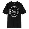 Bierzeit Grafik Schwarz T-Shirt