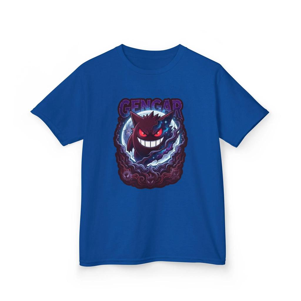 Anime Pokémon Retro Gengar T-shirt Men Women Summer Cotton Clothing Cartoon High Quality Round Neck Short Sleeved Tee Streetwear