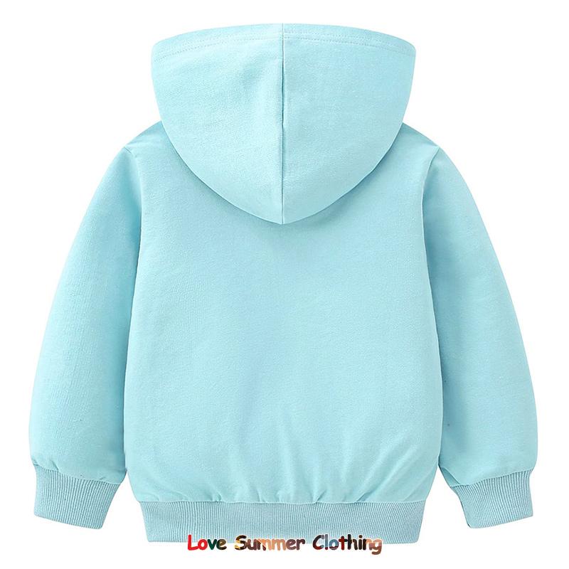 Herbst Neuheiten Einfarbig Kinder Hoodie Pullover Hoodie Regenbogenfarben Kinder Pullover Hoodie Alter 4-14 Atmungsaktives Polyester Mädchenbekleidung Langarm