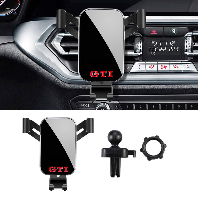 1Pcs Car Phone Holder Air Vent Clip Mount Mobile Cell Stand For VW Golf Tiguan T-Roc Polo Passat ID.4 T-Cross ID.3 Taigo ID.7 zr3