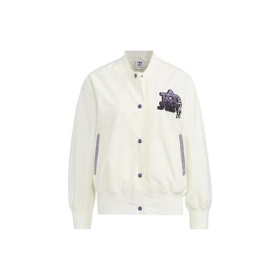 Originals Trifoglio Mc Bomber Giacca da Aviatore Monopetto con Logo Ricamato Giacca da Donna Bianco HS1918