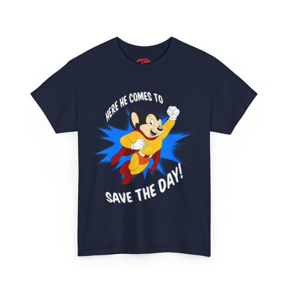 Mighty Mouse TShirt Funny Cartoon Graphic Tee Retro Vintage Mouse Shirt Unisex T-Shirt S