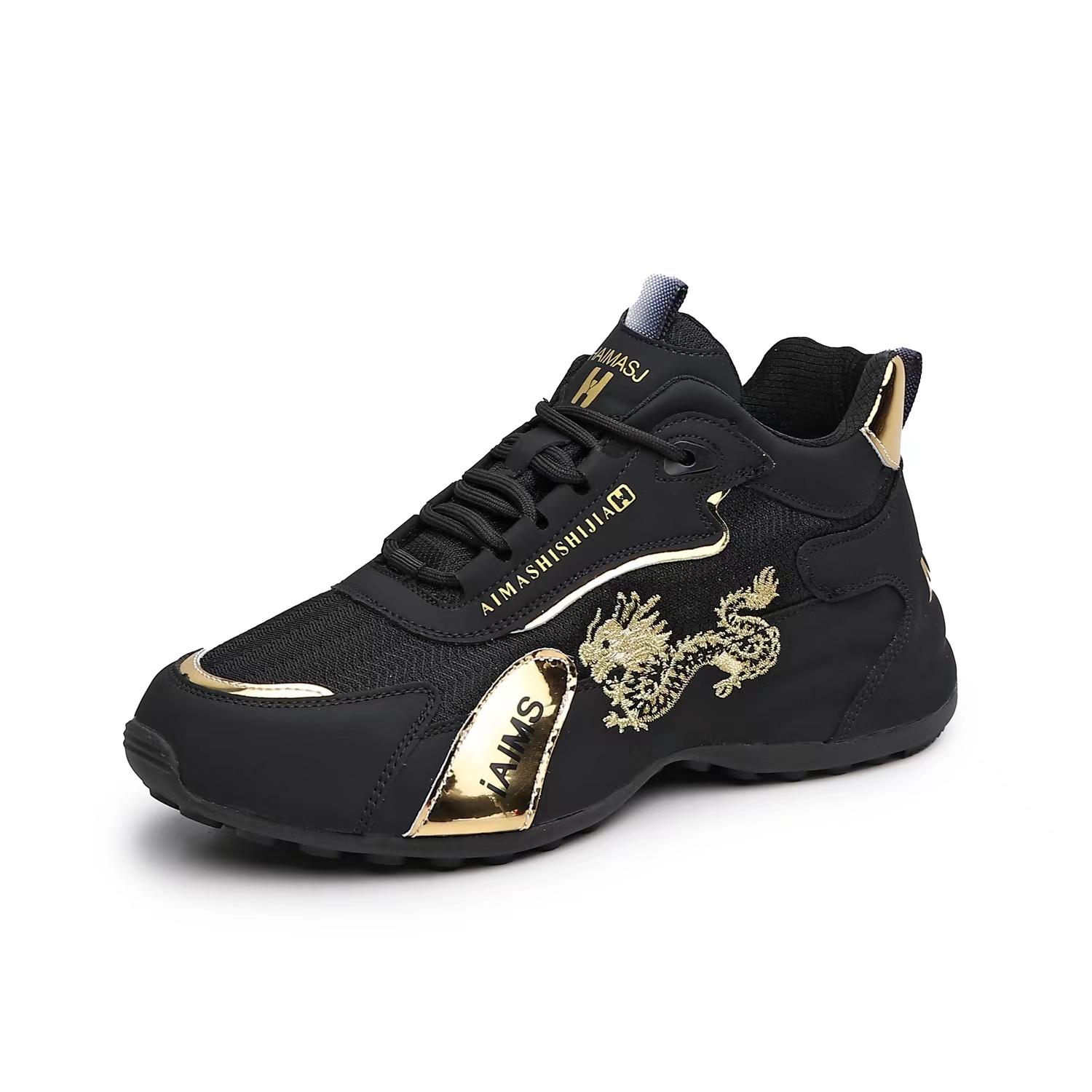 

Модная весенне-осенняя женская обувь Водонепроницаемая кожаная поверхность Дышащая сетчатая поверхность Вышитая Модная Универсальная женская обувь 35