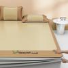 Cooling Summer Mugwort Ice Silk Mat Set - Washable Three-Piece for Dormitory or Home