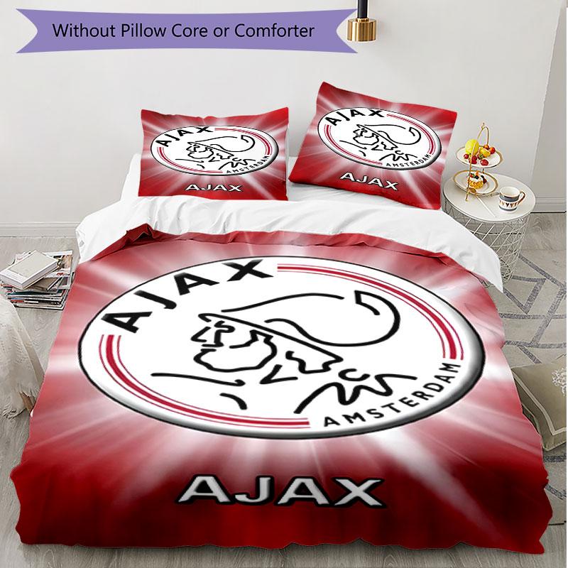 3-teiliges Bettbezug-Set (1 * Bettbezug + 2 * Kissenbezug, ohne Kern), Ajax Print Soft Ganzjahres-Bettwäsche-Set, Dekoration für Schlafzimmer zu Hause Geschenk