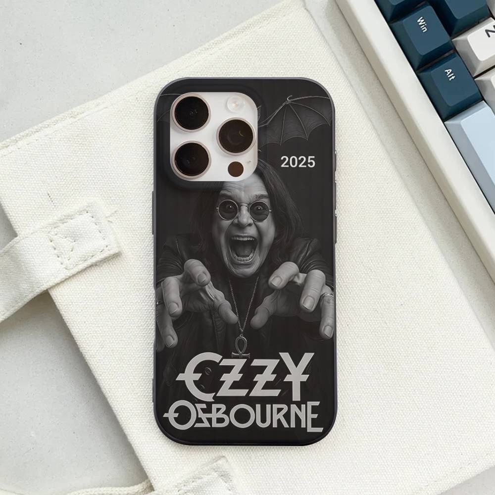 O-Ozzy Osbourne Band Für IPhone 16 15 14 13 12 11 17 Pro Max Plus Welle Geriffeltes Handyhülle Anti-Fall-Abdeckung