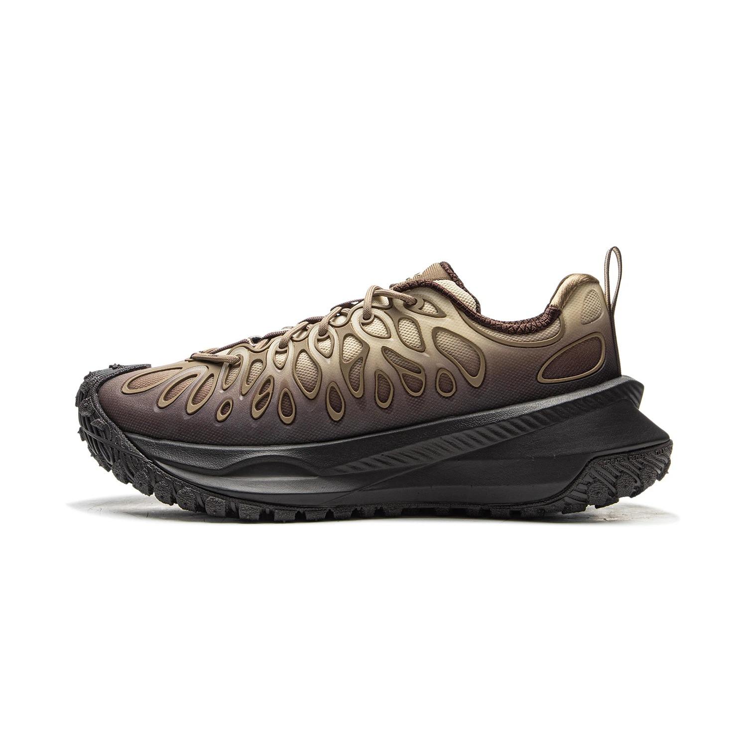 Li Ning Ranger CRC Модный тренд Амортизация Поддержка Отскок Низкие Повседневная обувь Унисекс Желтый Загар AZGV087-3 41