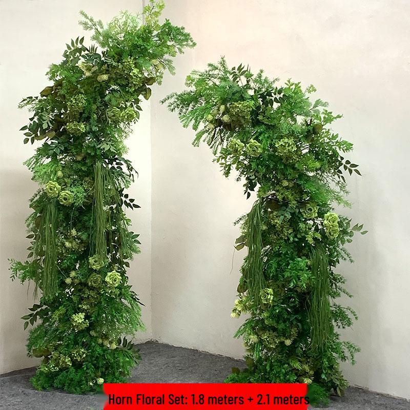 Mori-Style Floral Arch: Silk Flowers & Greenery for Weddings, Proposals, Birthdays, Window Displays & Photo Arrangements