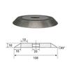 B97A-Diamond Grinding Wheel Bevel Wheel Sharpener Electroplating 100 Mm Diameter 20 Inner Hole 45 Degrees 200 Mesh