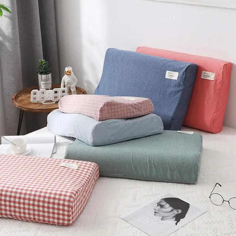 Federa in Cotone e Lattice 30x50cm Per Casa Camera da Letto Sonno Lavabile Copricuscino Memory