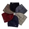 New Style Unisex Warm Dandy Winter Hat Heat Metal Label Plush Fur Lined Soft Beanie Hat Thick Hats For Women Men Knitted Hat