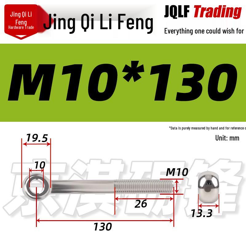 Stainless Steel GB798 Eye Bolt, Full Series M5-M16