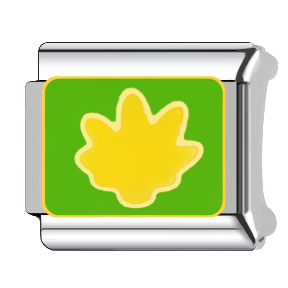 Bracelet Modular Titanium With Steel Cartoon Fruit And Vegetable Charms