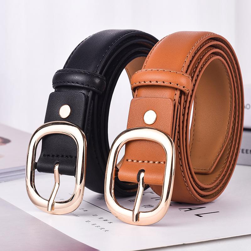 Belt, Ladies Jeans Belt, Decorative Style Black Summer Belt