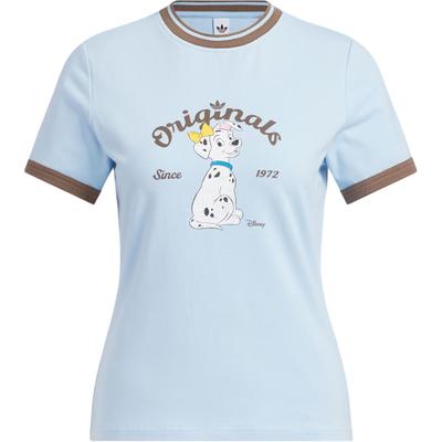 Originals X Disney Dalmatian Ringer T-Shirt Fashion Slim Fit Round Neck Vintage Short Sleeve Women Tops KG6697