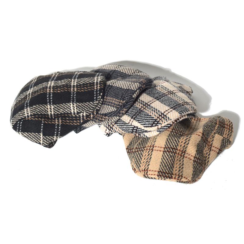 Herre Rutet Newsboy Hat Høst Vinter Mann Beret Menn Og Kvinner England Gatsby Retro Hat Driver Flat Cap