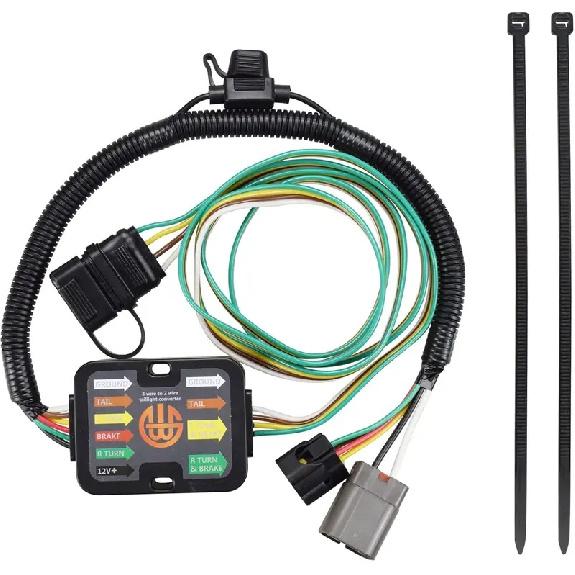 Trailer Hitch Wiring Tow Harness 4-Way Flat Compatible with Hyundai Santa Fe KIA Sedona Sorento