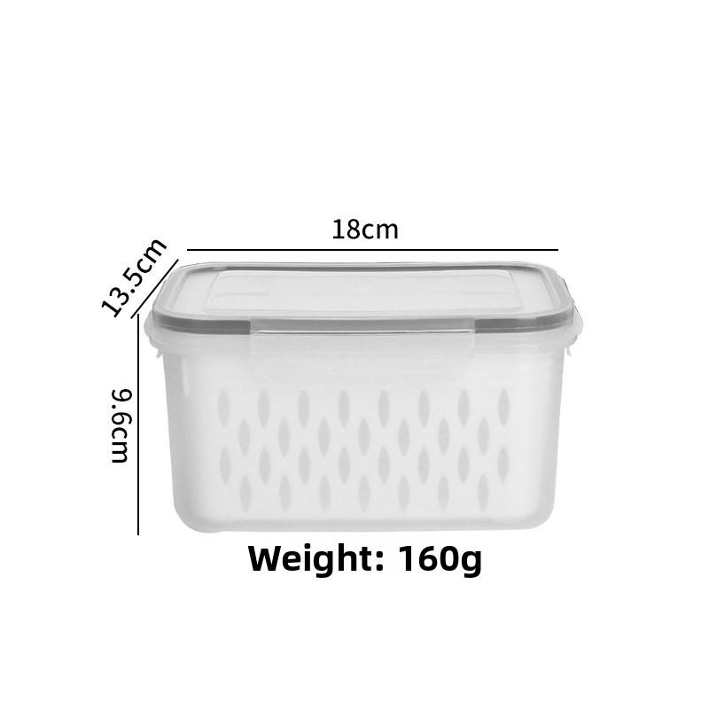 Refrigerator-Safe Food-Grade Kitchen Large-Capacity Fruit Storage Tupperware with Airtight Seal