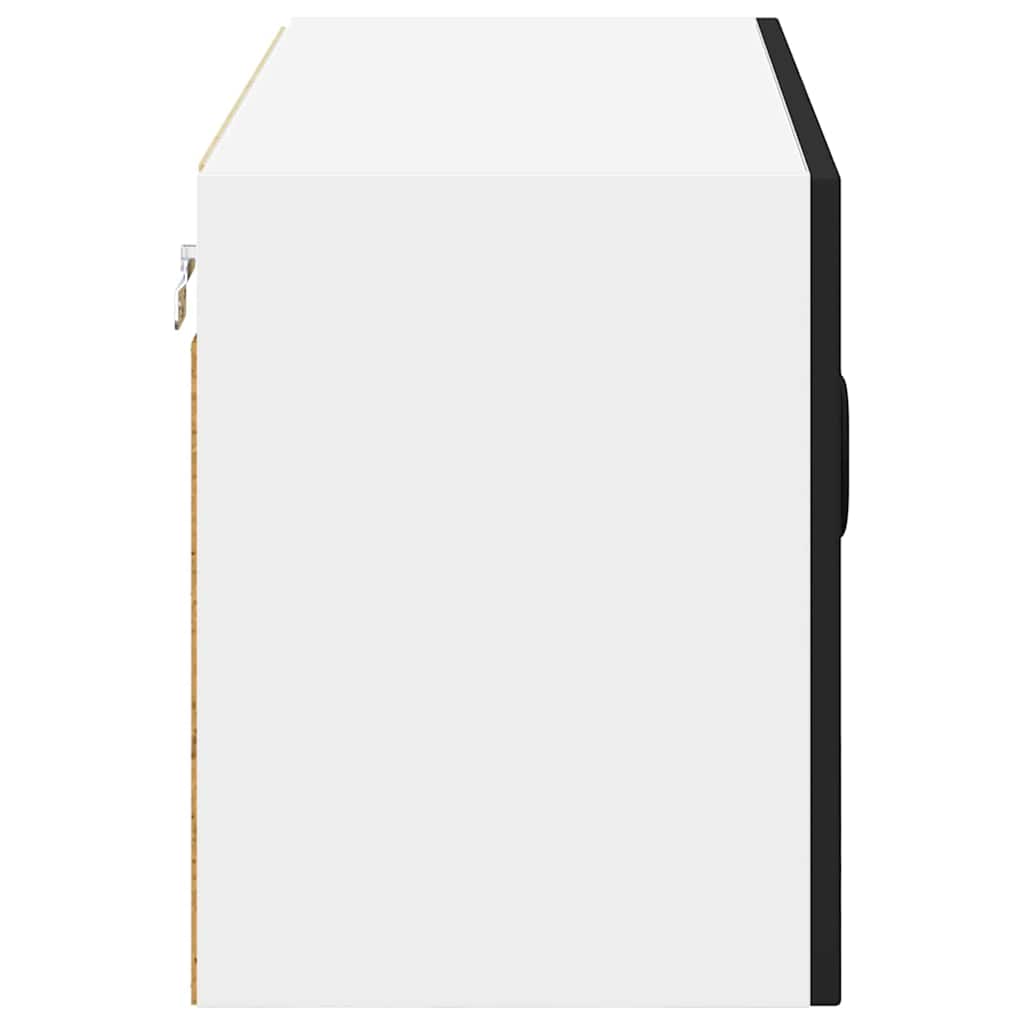Wall Cabinet LUCCA Black 80 X 31 X 40 Cm Particleboard