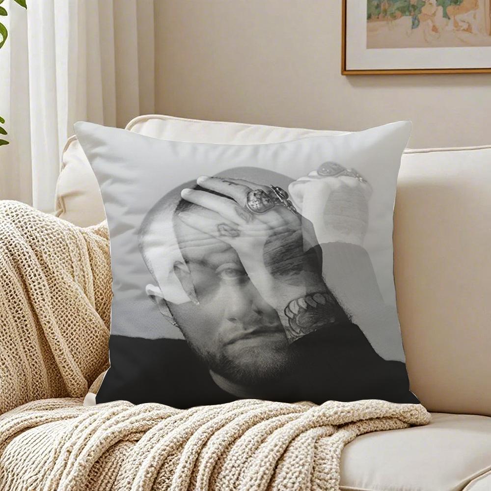 Hip Hop Amerikanischer Sänger MMac MMiller Kissenbezug Antimilben Wohnzimmer Sofa Dekor Kissen Raum