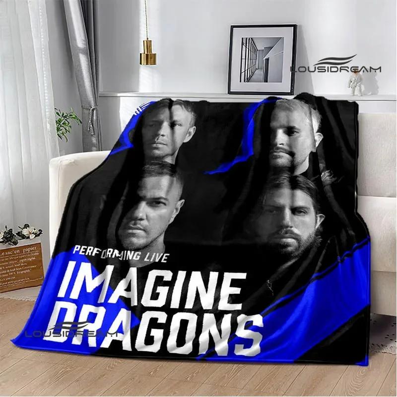 Rock Band Imagine Dragons Printed blankets Flannel Warm blanket Soft Cozy Blanket Travel Blankets bed linings Birthday Gift