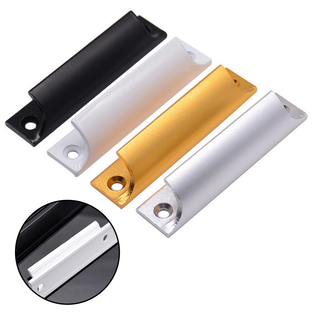 1 st Handtag av aluminiumlegering Högtemperatur bakfärg För skåpdörrar Balkongdörrar Sidohängda Hemförbättringsverktyg