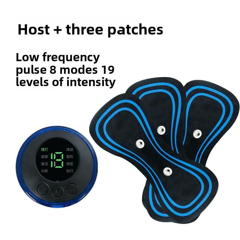 Intelligenter EMS Mini Massageaufkleber, Bequemes Schulter- und Nackenmassagegerät, Elektrisches Meridian-Impuls-Halswirbelsäulen-Massagegerät für den Haushalt