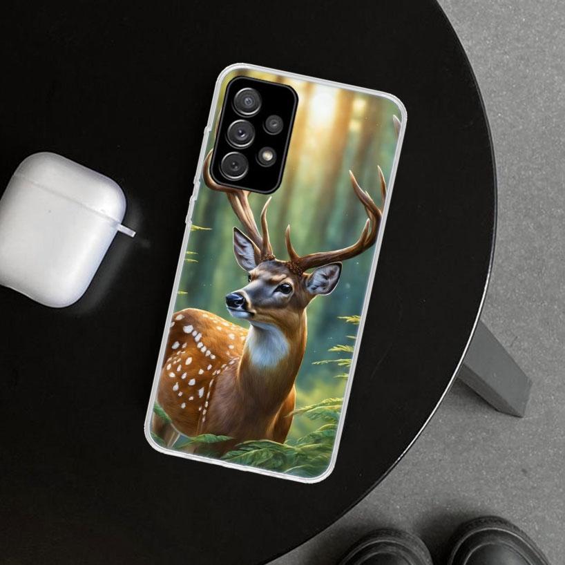 Deer Hunting Camo Phone Case for Samsung Galaxy A17 A16 A26 A36 A56 A57 A37 A15 A25 A35 A55 A14 A24 A34 A54 A13 A23 A33 A53 Gala